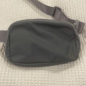 Grey lululemon belt bag